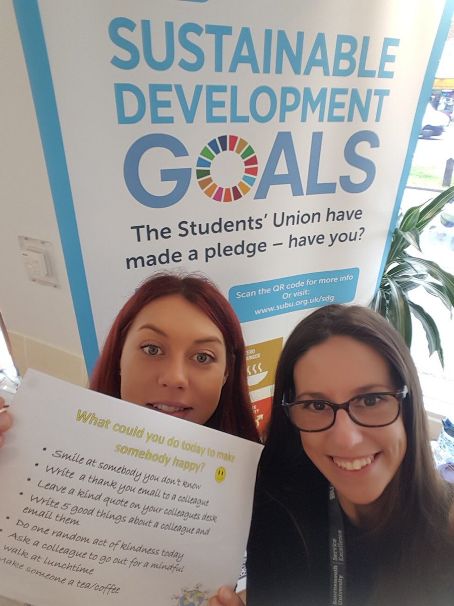 SusanneSclarke's tweet photo. Our #serviceexcellence dream team over in Studland House having a #BUHappy Day. Thank you everyone, you are amazing - thatβs you :- Rebecca Triggs, Catherine Charles, Ally Hanks and Andrew Cass https://t.co/HrXMR3ckn5