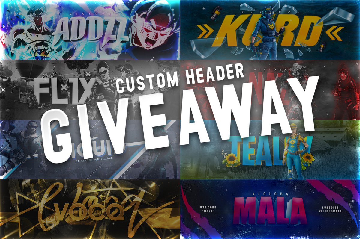 Goosh's tweet image. Custom Header Giveaway! 

Winner every 50 RTs!

Must be following @ViciousTheClan and @Goosh
@ 1 Friend and RT to Enter! 

Goodluck!