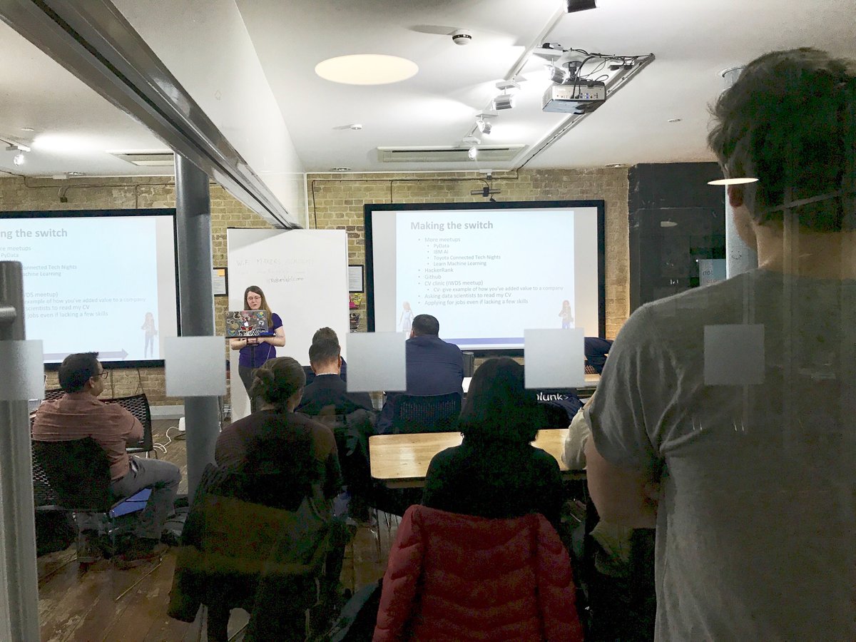 LearnMachineLe2's tweet image. Thank you to everyone who came to the third Learn #MachineLearning meetup last night. Thank you to @makersacademy for hosting. Thank you to Laurence from @comparemkttech and Hayley for speaking.