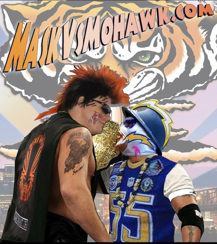 JonE_Boltpride's tweet photo. A little look back to Dec of 2018, #MaskVsMohawk Charity Challenge 🦹🏻♂️🦹🏻♀️⚡️🏈 #TeamMask
@NFL pease consider me for the #NFL100Contest https://t.co/q3TdcikGIp