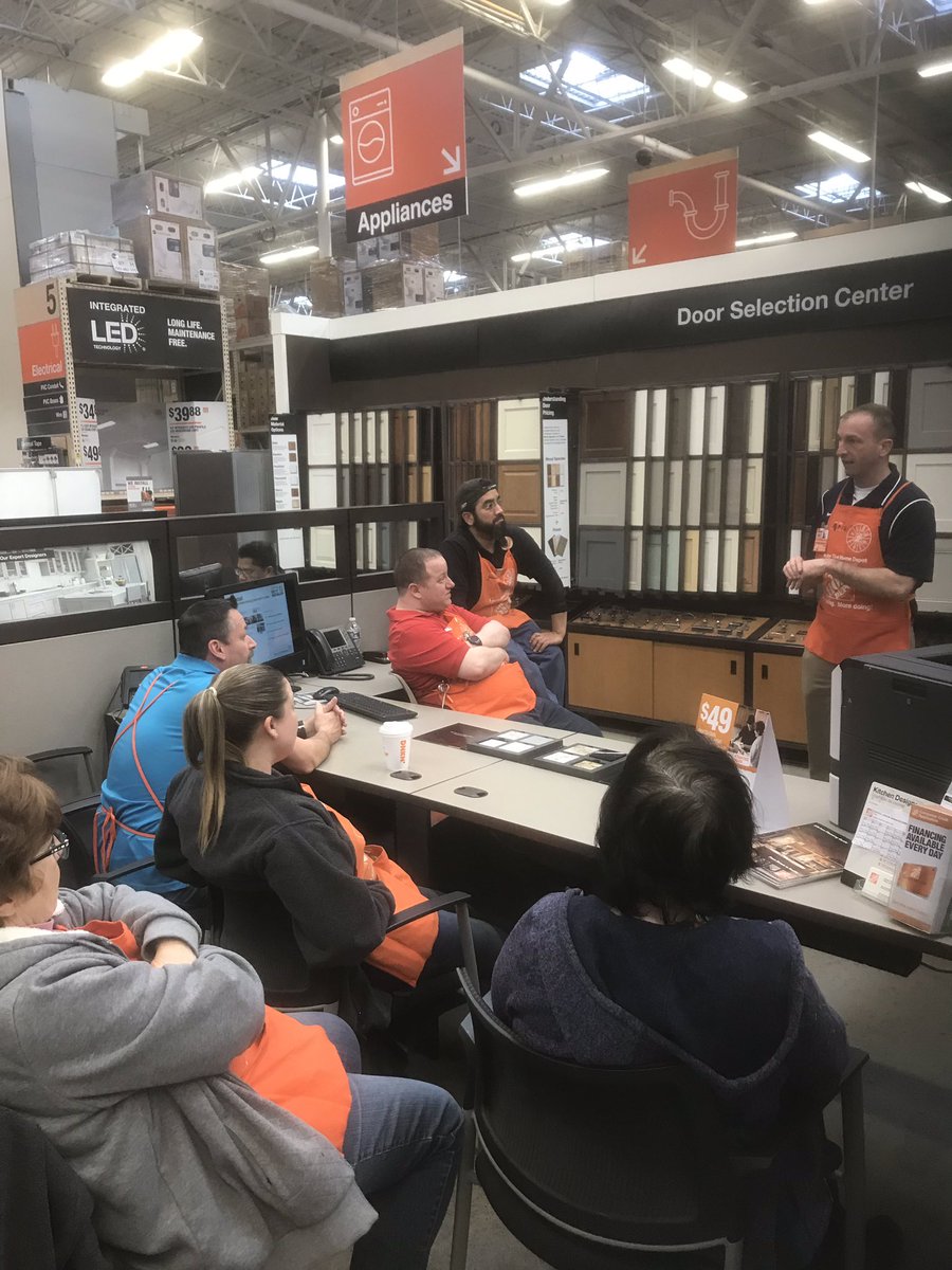 Big thanks to 4103. Cabinet Makeover training with Sales manager Brian. Great questions, great answers, great associates.  appointments soon to come!! @jay_linvilleTHD @Schnorrbusch03 <a href="/KendraByrd24/">Kendra Byrd</a>