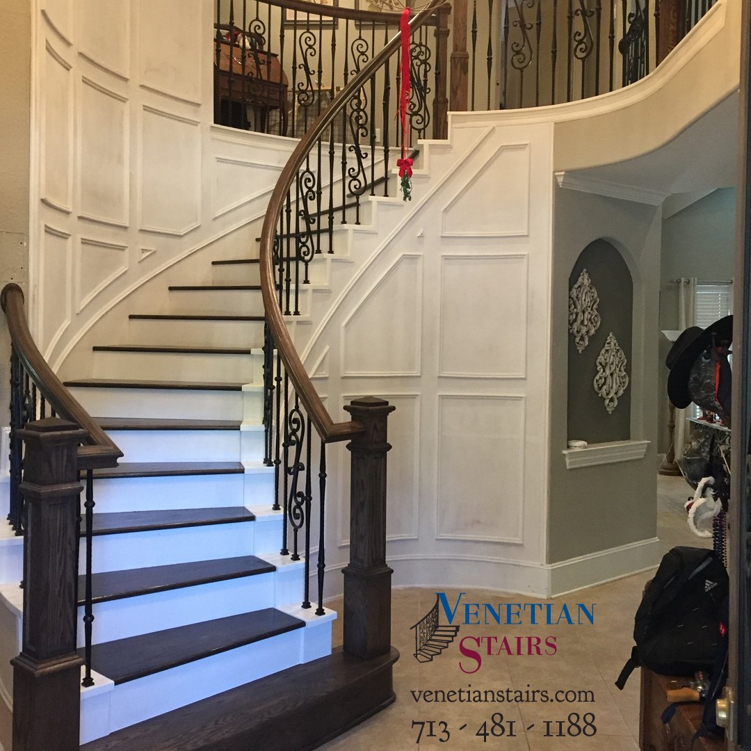 A full stair remodel for the Gutierrez home

venetianstairs.com/the-gutierrez-…

#WroughtIron #PowderCoated #stairs #baluster #ClassicStairs #StairRemodel #HoustonHome #HoustonInteriors #HoustonDesign #HoustonIron #HoustonStairs #HoustonRemodel