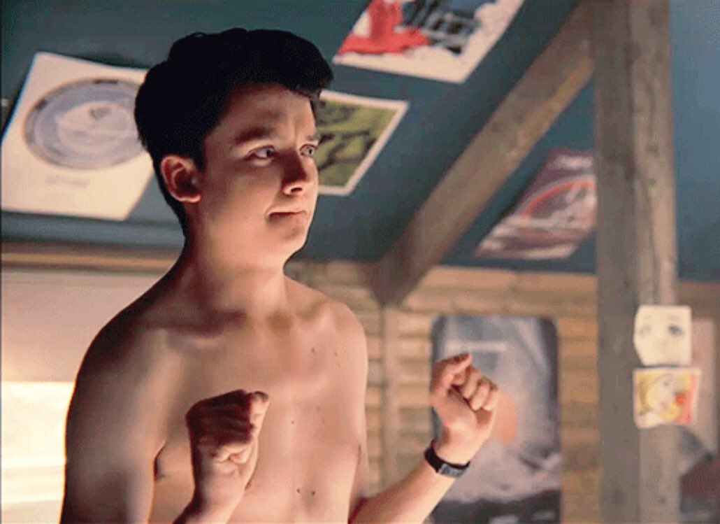 Asa Butterfield Shirtless