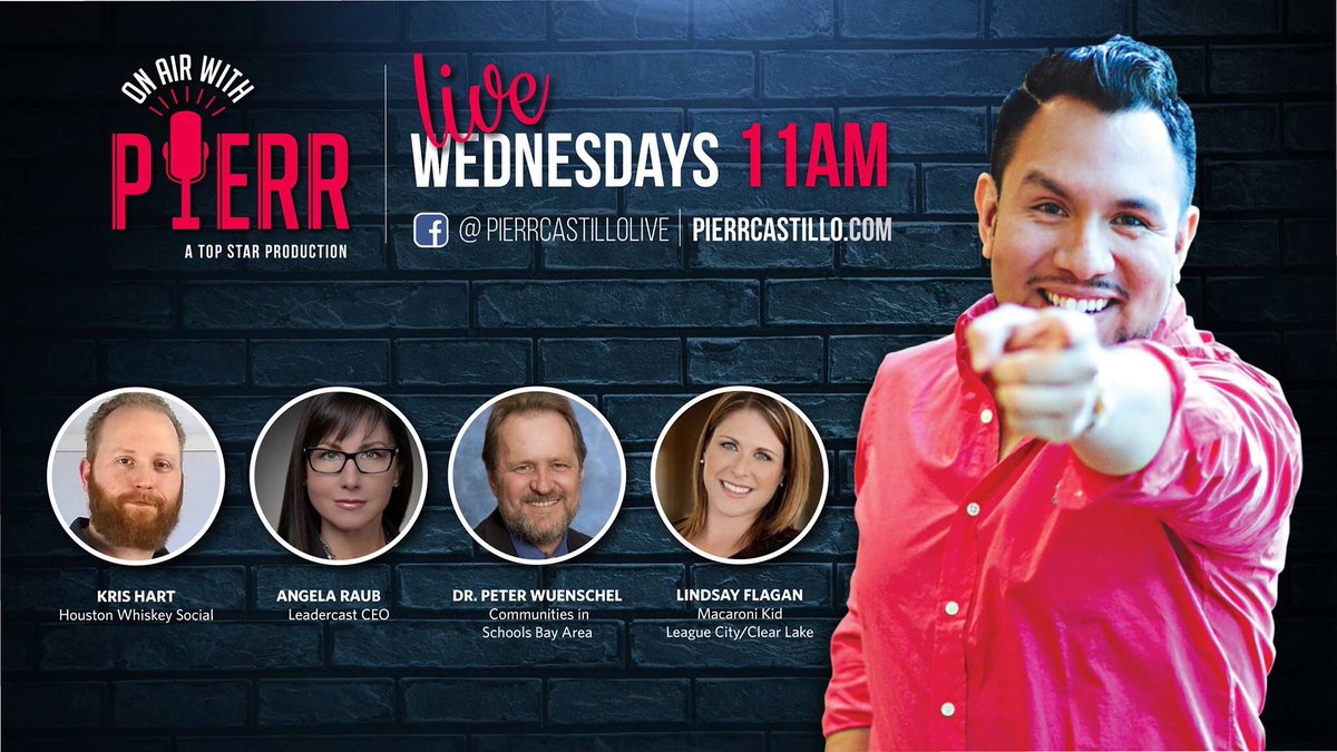 mytopstarevent's tweet photo. Coming up in just a little bit! #OnAirWithPierr will be live at 11! Tune in! https://t.co/ciRvD6EacS