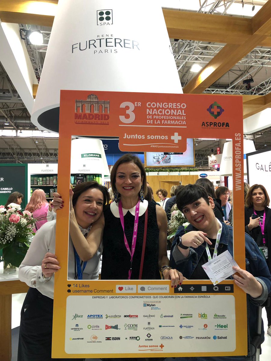 asprofa's tweet photo. 🎁 SORTEO INFARMA 🎁

Ellos si q han encontrado el marco-photocall de @congresoasprofa en #Infarma2019. A si que, una de las inscripciones dobles al Congreso puede ser suya! 🤣

Gracias por vuestro apoyo!
@JoseMLAlemany @laboticadetete @boticariagarcia Asun Arias Guadalupe Arnal https://t.co/P57pvQEOJe