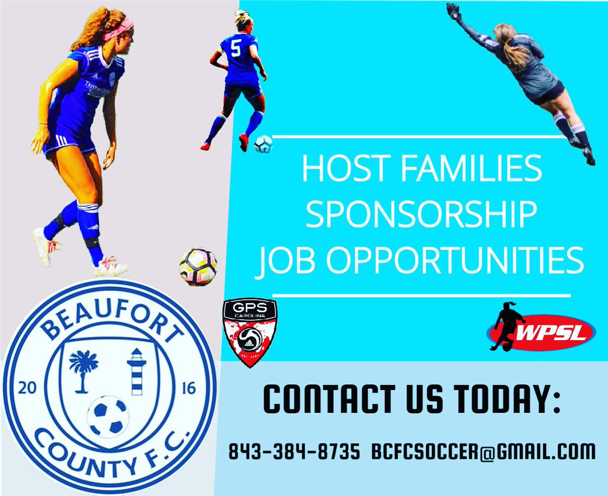 Beaufort County FC are looking for local businesses and people to work with and create partnerships to build a better community!
If you want to get involved, contact us today!
#beaufortcountyfc
#wpsl
#gpscoastalacademy 
#LAVAstrong