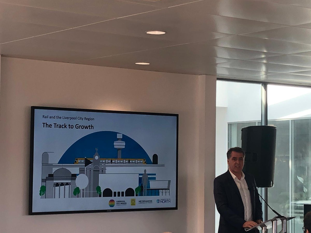 MetroMayorSteve's tweet photo. I spoke earlier at the local launch of @Transport4North’s plan for northern connectivity. The benefits of properly connecting the city region to Manchester, Leeds, Sheffield, Hull and Newcastle are clear for all to see. The government now need to act to make it happen. https://t.co/aqNmt34zts