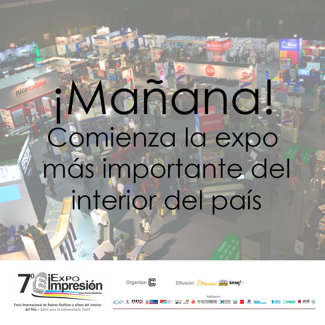 Expo_Impresion's tweet photo. Mañana empieza la expo más importante del interior del país. Expo Impresión del 21 al 23 de Marzo.
.
.
.
.
.
#expoimpresion2019 #expoimpresion
#grafica #imprenta
#graficas #imprentas
#imprentasoffset
#guiaimpresion #impresion
#cordobaargentina
#cordoba #argentina https://t.co/ATc0jy1man