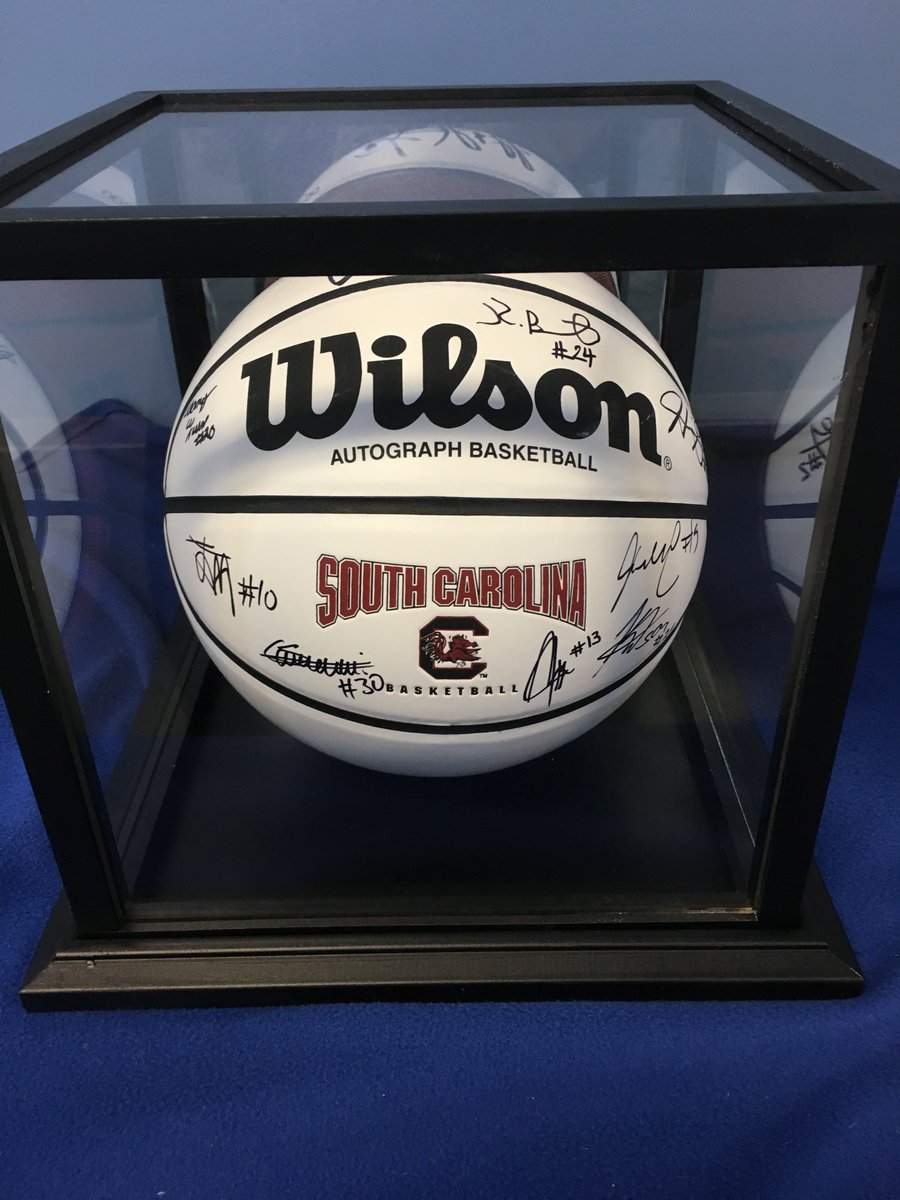 South Carolina Gamecock fans don't want to miss the opportunity to take home this signed basketball from the 2018-2019 team. Join us April 6th.