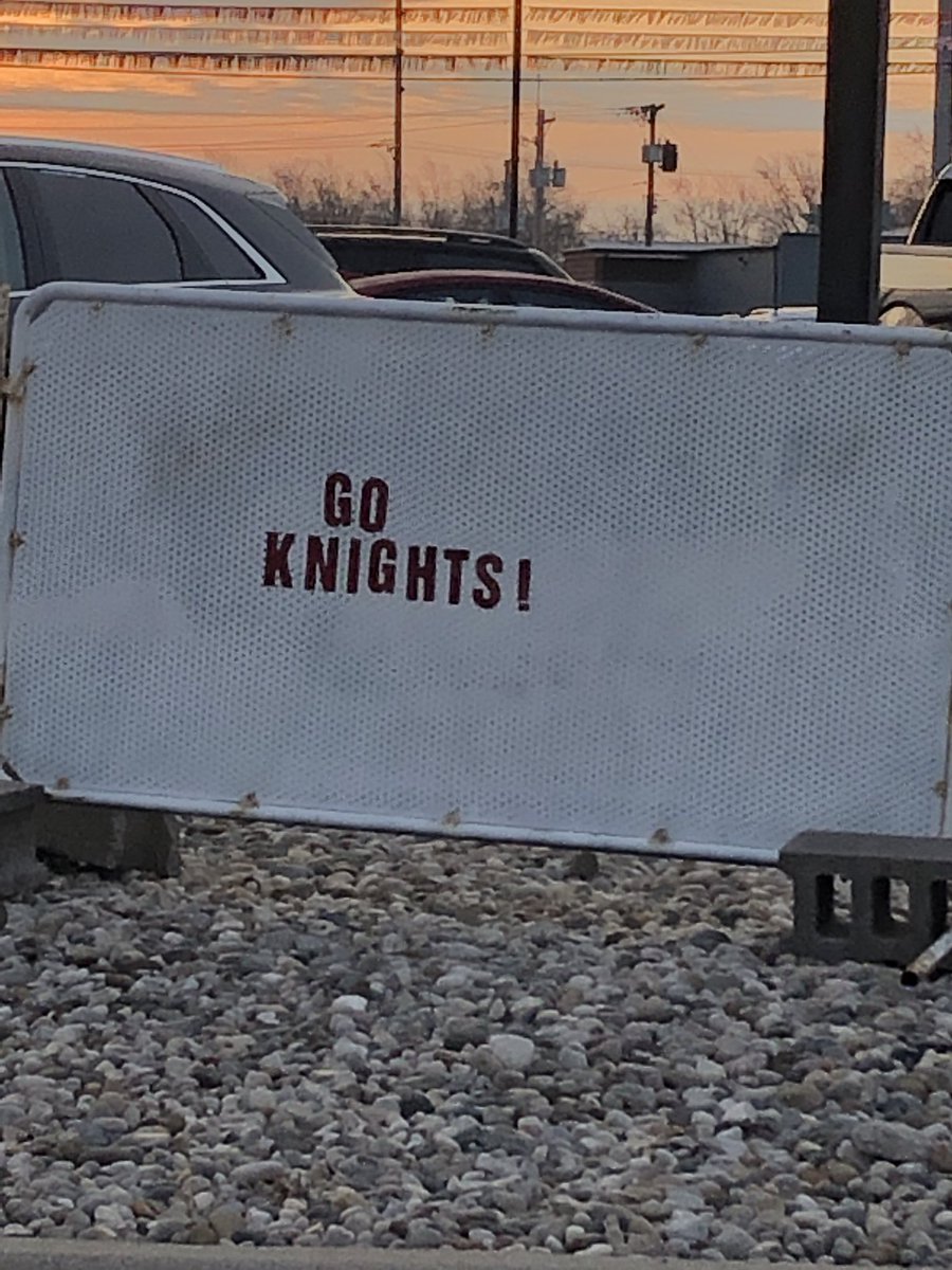 #KnightPride pumpin’ all over the place! #BeatRichmondHeights