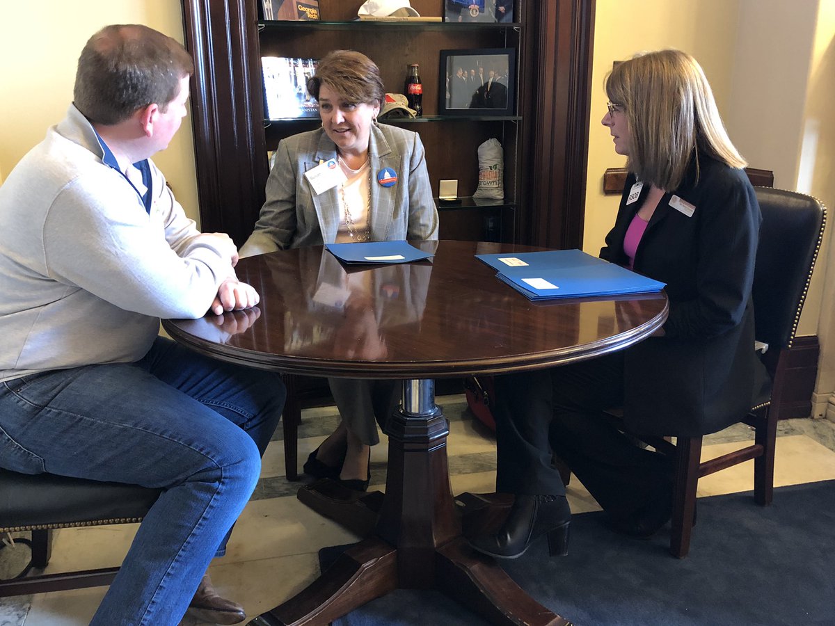 NAESP's tweet photo. The NAESP-@NASSP team of @randisagona and @SusanZinkil meets with the office of @sendavidperdue this morning during #naespNLC. #PrincipalsAdvocate #SaveTitleII #RaiseTheCaps https://t.co/TohVMqytyJ