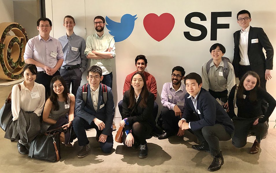 Macalester's tweet photo. Image of the Day: Students at @Twitter in San Francisco for a spring #MacConnect trip with alum Kyle Rosenberg ‘13. #heymac https://t.co/OBas7V1pis