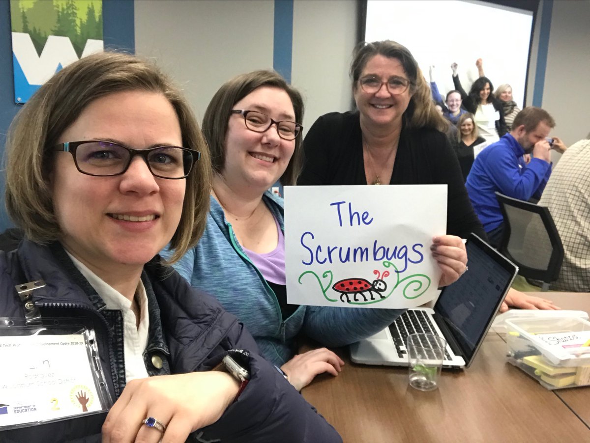 techtchr_er1n's tweet photo. We’re the Scrumbugs - a superhero team out to help in our schools. #orpdc https://t.co/Yy4XqpFzYQ
