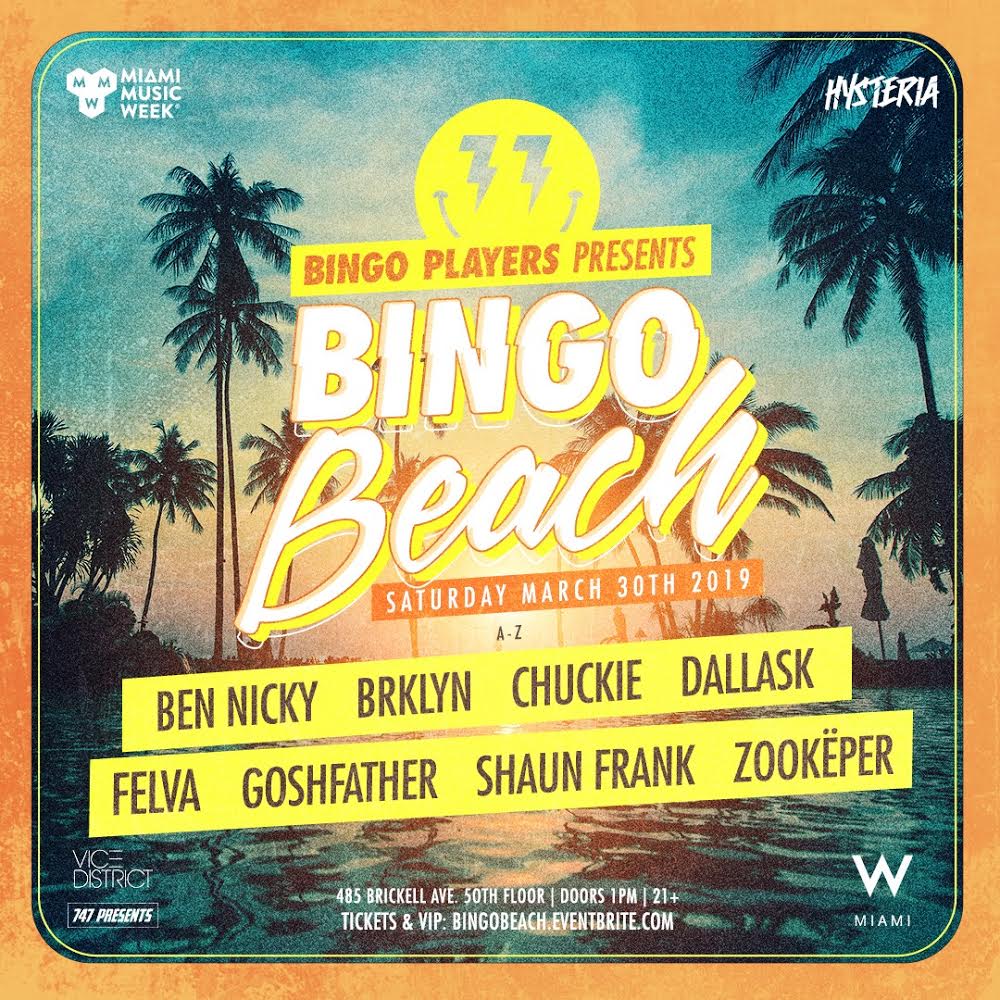 djchuckie's tweet photo. Yo Miami!! Who's ready for WMC? I'm spinning at @bingoplayers #BingoBeach on Saturday March 30th at the W!! Grab your tickets here https://t.co/WkV9K0a1x1 https://t.co/nSRj21R2EL