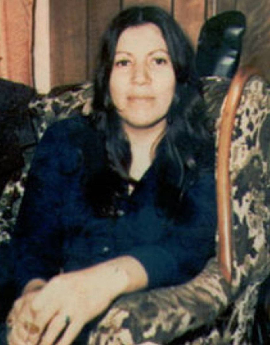 SISOKlahoma's tweet photo. #WomensHistoryMonth Day 20: Anna Mae Aquash(Mi'kmaq name Naguset Eask)(3/27/45-mid December 1975)First Nations activist from Canada who moved to Boston &amp; joined American Indians in education &amp; resistance.A warrior,activist, educator, &amp; mother, Aquash was murdered at 30. #OKSIS https://t.co/6I6CnQuqQp
