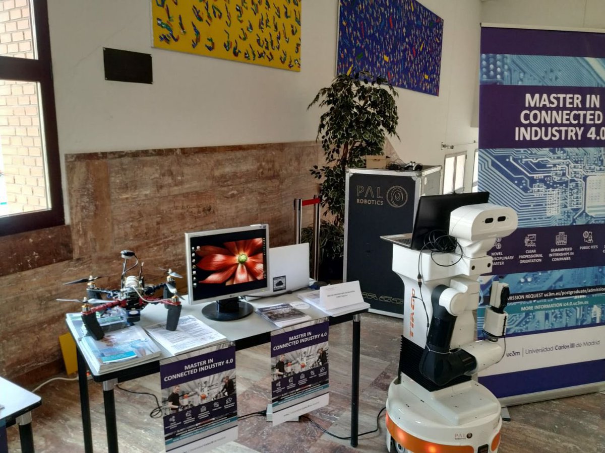 ci40_uc3m's tweet image. Enroll in the Master of Connected Industry 4.0 of the UC3M due 30-3-2019, the regular registration period #ci40uc3m #robot #5g #bigdata #ai