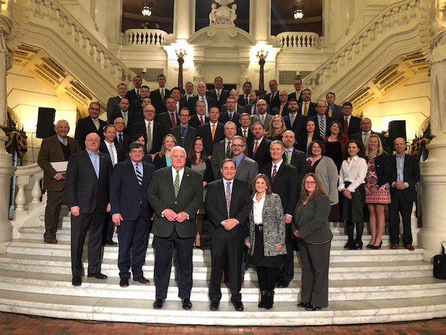 ACEC_PA's tweet photo. Thank you to everyone who attended this morning's important press conference. Special thanks to @SenatorKimWard, @SenSabatina, #RepTimHennessey and #RepMikeCarroll for taking the time to join us! #InvestInYourAssociation #future #infrastructure https://t.co/RsvNRVgQbl