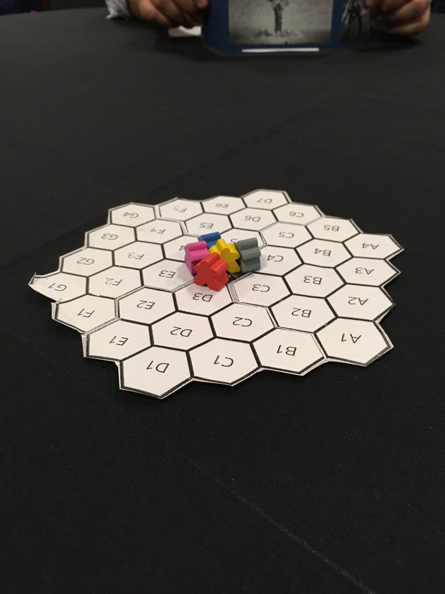 SiegeKlaw's tweet photo. Had some great playtesters for Nuke Warz, our fast-paced area-control social-deduction game at #GDC19 https://t.co/eG6Fj28MbX