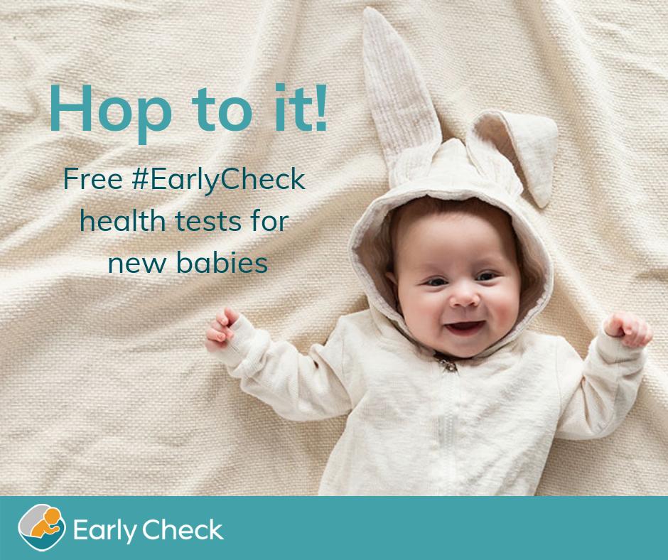 🌷Spring is in the air and we have free #EarlyCheck health tests to share! RT to help spread the word to new and expecting parents in NC: ow.ly/CTJb50nslcm