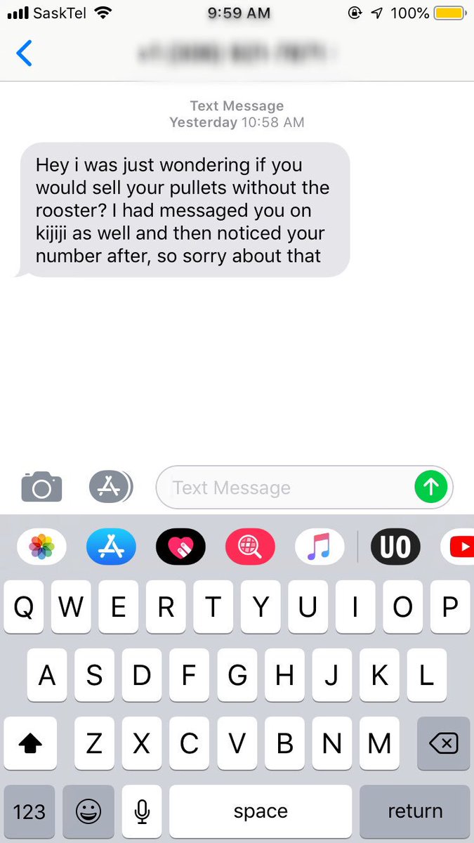 SaskProbz's tweet photo. In Saskatchewan these are the kind of messages you get when someone has the wrong number https://t.co/wSsgtc2YZs