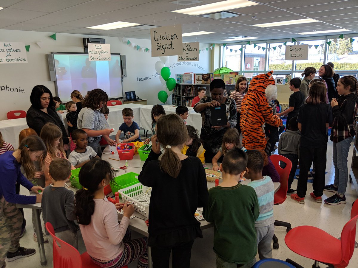 En cette #JourneeInternationaleDeLaFrancophonie j'ai eu le plaisir de participer à la 1re édition du Salon littéraire de l'<a href="/EcoleSGNCECCE/">École SGN CECCE</a>. Un énorme succès tant pour les enfants que pour les grands. Bravo au comité organisateur et à l'équipe de l'<a href="/ecolecatholique/">CECCE</a> Ste-Geneviève!