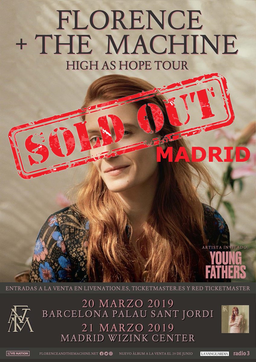 madridstage's tweet photo. ¿Te quedaste sin entradas para #FlorenceAndTheMachine ? Relax que todavía puedes ir mañana al concierto de  @flo_tweet gracias a @TicketSwap https://t.co/ICeq6vjP9l https://t.co/4wUt8FYLjq