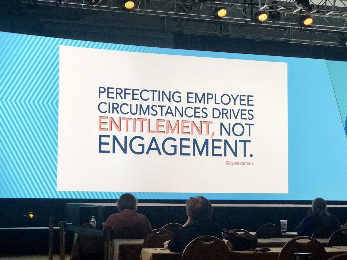 Tough love? I think not! Help lead people to higher consciousness sure but ultimately they choose to engage or they can leave. There is no third option. <a href="/CyWakeman/">Cy Wakeman</a> #accountability #realitybasedleadership #workhuman19