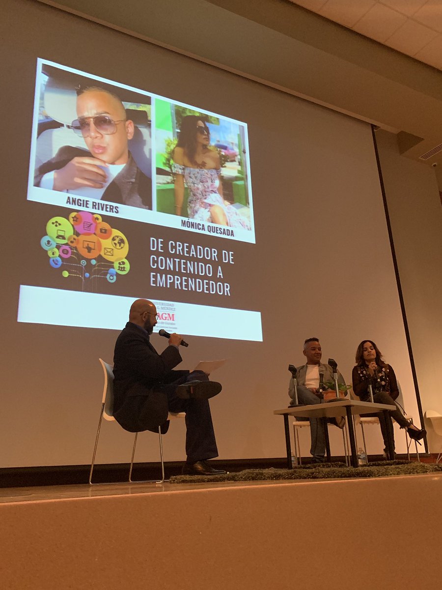 ComuUAGMGurabo's tweet photo. Convención Mediática Universitaria
Ahora pasamos con la Charla: De Creador de Contenido a Emprendedor con Angie Rivers y Mónica Quesada
#TeamCOMU #COMU2019 #HaciendoRuido https://t.co/U5Z6DoOukF
