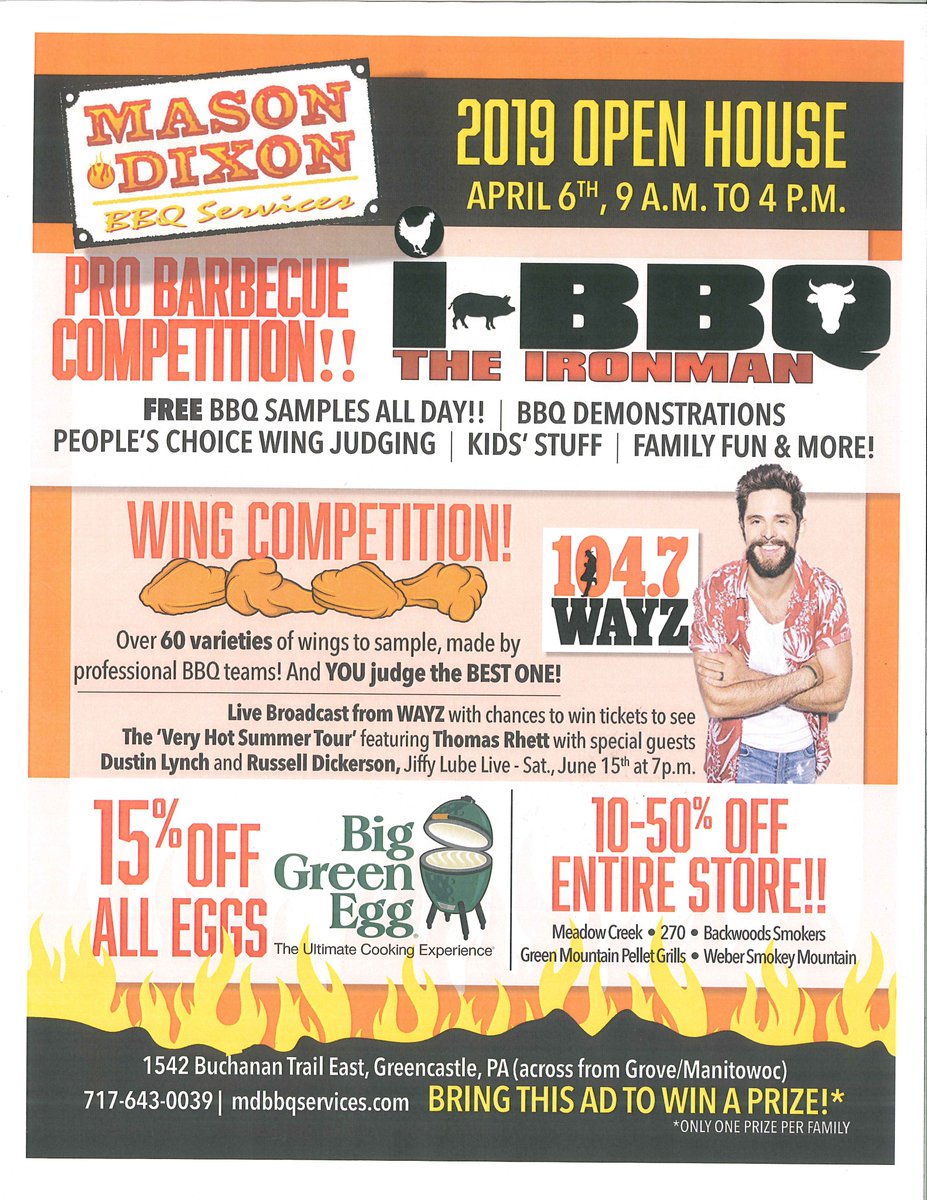 GA_Chamber's tweet image. Open House April 6 at @MasonDixonBBQ1 facebook.com/MASON-DIXON-BB…
