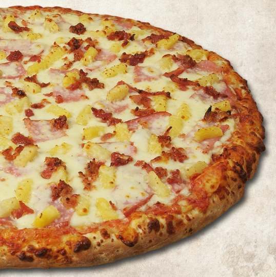 BenitosPizza's tweet photo. You're a tropical-type if a deep dish topped with bacon, ham &amp; pineapple is resonating in your thoughts http://now. https://t.co/OTY7Bu7sUa https://t.co/PpBtYyduEV