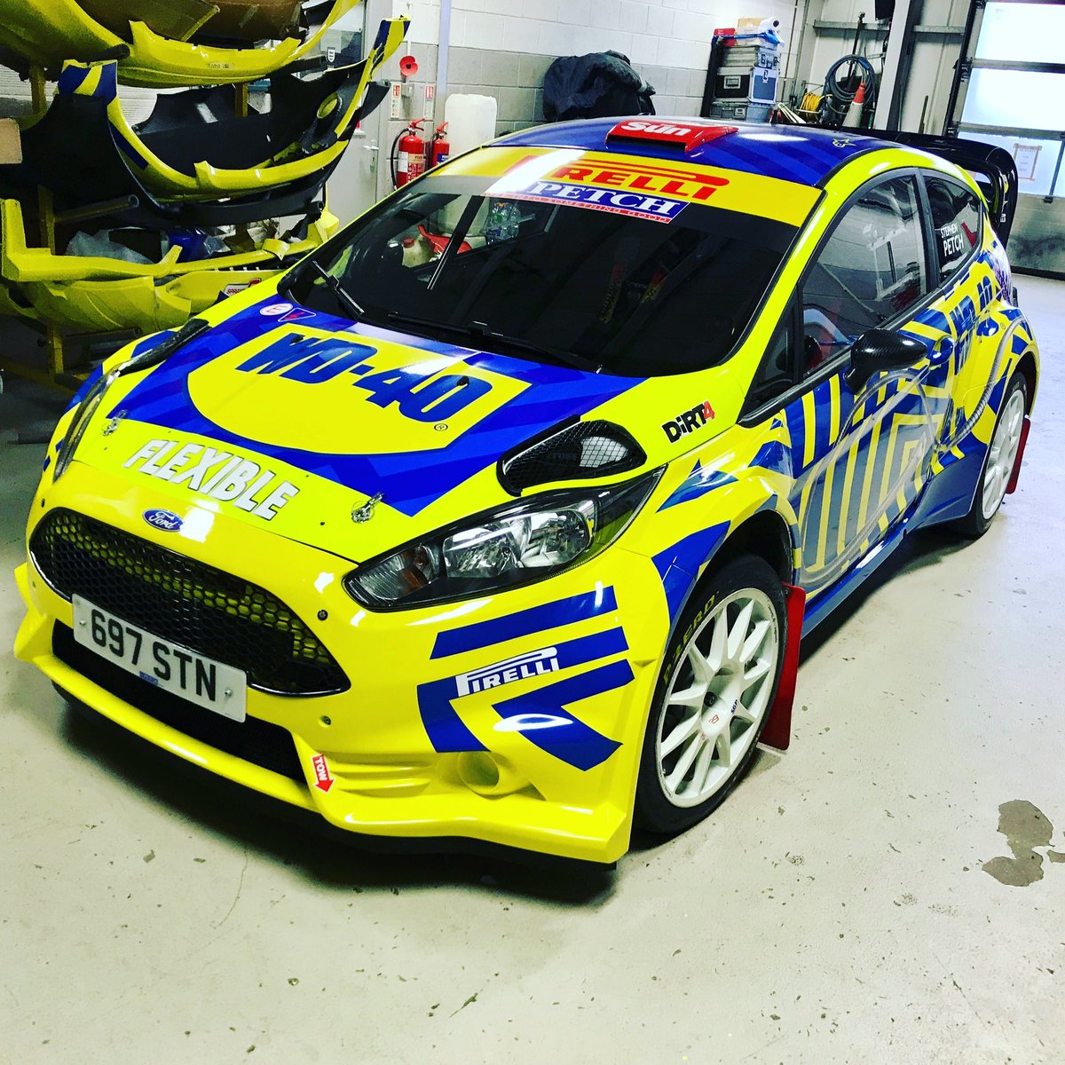 sgpmotorsport's tweet photo. The hire car is wrapped and ready for the trade show tomorrow! 😎 @OriginalWD40_UK  #WD40RALLY @petchyrally https://t.co/jHjTI1DeKW
