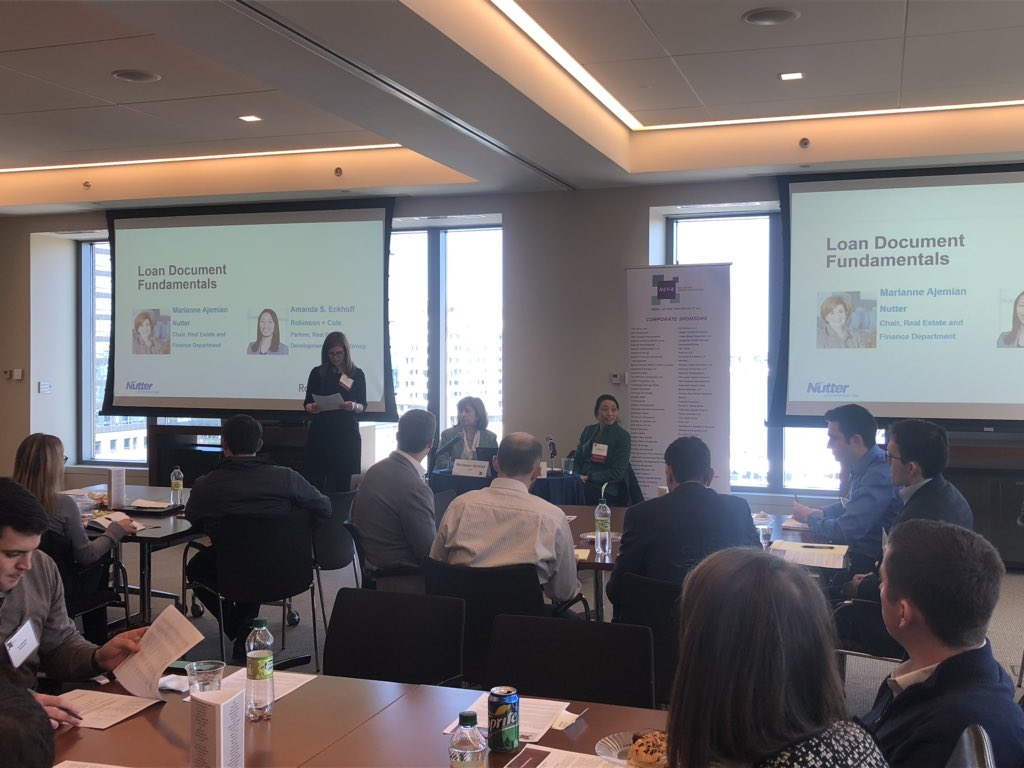 REFABoston's tweet image. Kristen Binck with @OxfordPropGrp kicks off this morning’s Loan Docs Fundamentals event ft. Marianne Ajemian, @NutterLaw and Mandy Eckhoff, @RobinsonCole. #loandocs #cre