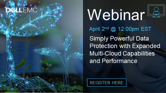 DavidTye11's tweet photo. Join our webinar on April 2nd, to learn how @DellEMC delivers powerful data protection with expanded multi-cloud capabilities and performance. Check out our blog outlining the webinar > https://t.co/bFsVQ1ZhQo Register here > https://t.co/cyEUVUdYOH #Iwork4Dell https://t.co/zZHnSsnwlT