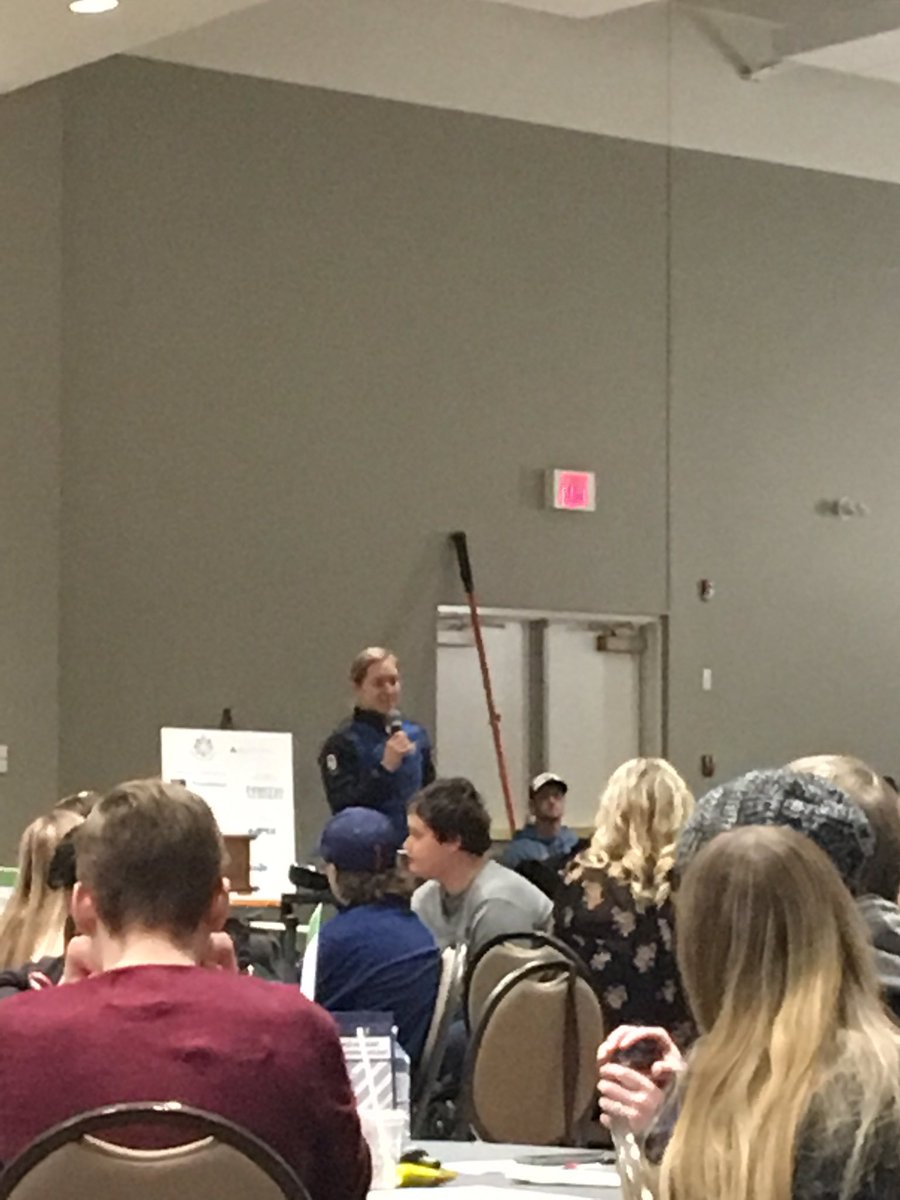 isbergl's tweet photo. @oilfieldsschool @JASouthAlberta keynote Brianne Jenner, Canadian National Women’s hockey team and Olympic medal winner. #JASAWOC https://t.co/PkDKQEjosv