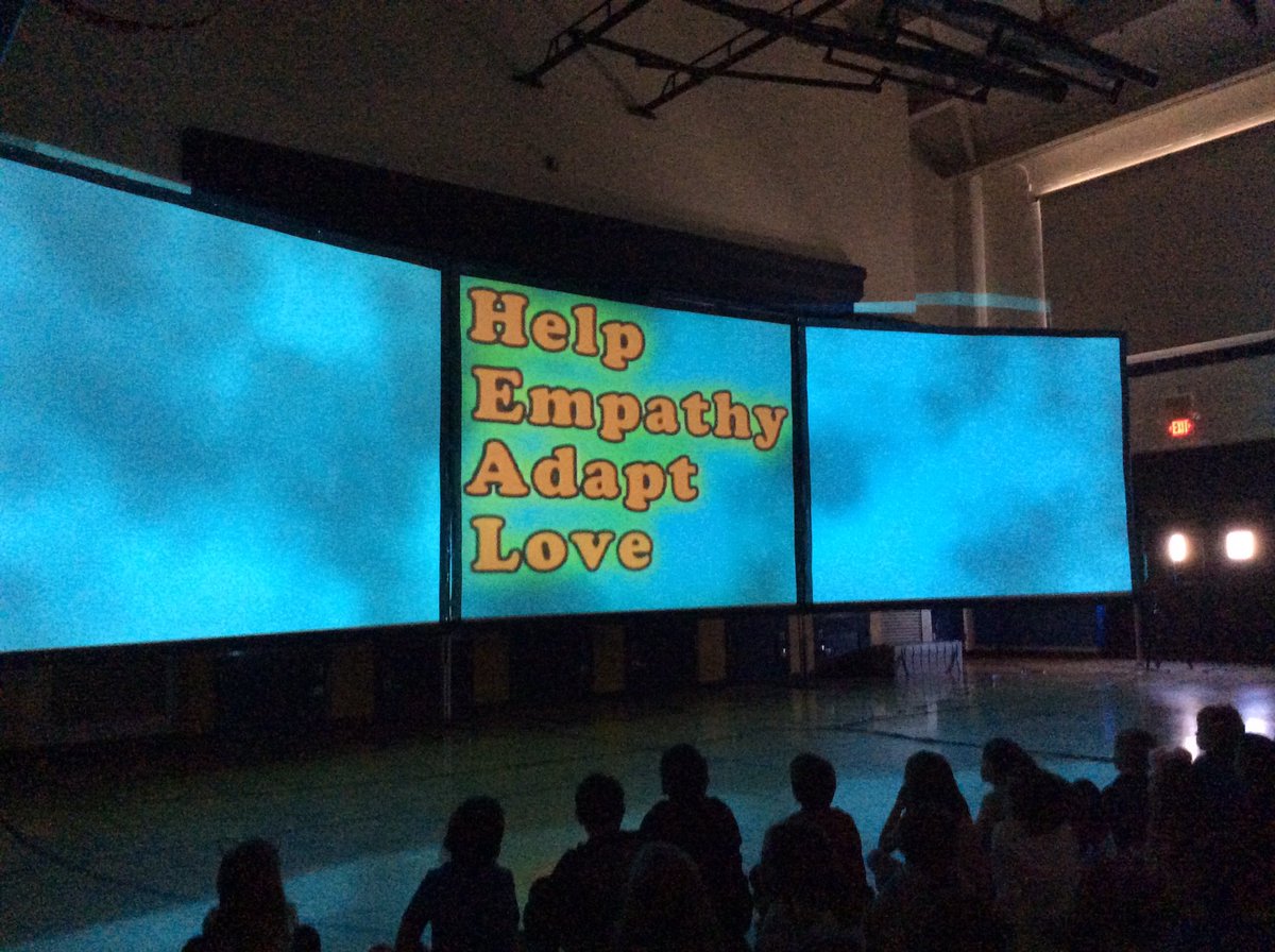 tchanatski's tweet photo. Beautiful message about love, adapting, empathy, &amp; helping others in today’s assembly! Let’s All Be Friends!!❤️👩🏻‍🏫👍@Hubbard_School #charactereducation #assemblycommittee #EnhancingTheStudentExperience #HubbardSchoolRocks https://t.co/PFqf7ouQy9