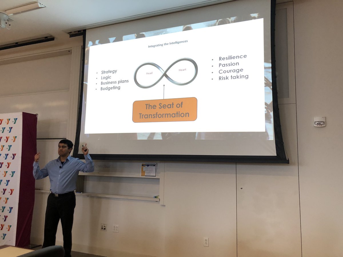 “As a human being, we have intelligence of the heart... empathy, resilience, courage, love, and more... and we need to integrate both cognitive intelligence and heart intelligence for transformation.” —Vipin Thekk, Changemaker Communities at Ashoka #2019YSymposium