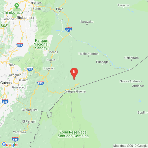IGecuador's tweet photo. #SISMO ID: igepn2019fntr Preliminar 2019-03-20 11:23:25 TL Magnitud:5.73 Profundidad: 10.00 km, a 61.93km de Sucua,Morona Santiago,Latitud: -2.7976 Longitud:-77.7272 Sintio este sismo? Reportelo! en https://t.co/meZhQjpzj2 https://t.co/IDY4QL0x5w
