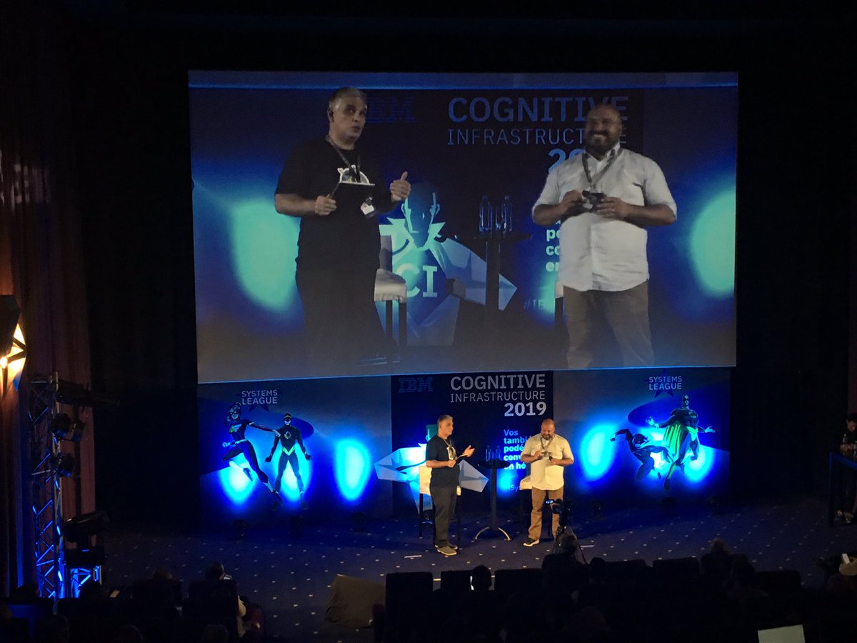 iribarnemaria's tweet photo. Y seguimos en Cognitive Infrastructure con mas casos de clientes!! Ahora Martin Zeni de CFA hablando de la evolución de su infraestructura #IBMSystemsAR @IBMArgentina https://t.co/TIxsyuKBXJ