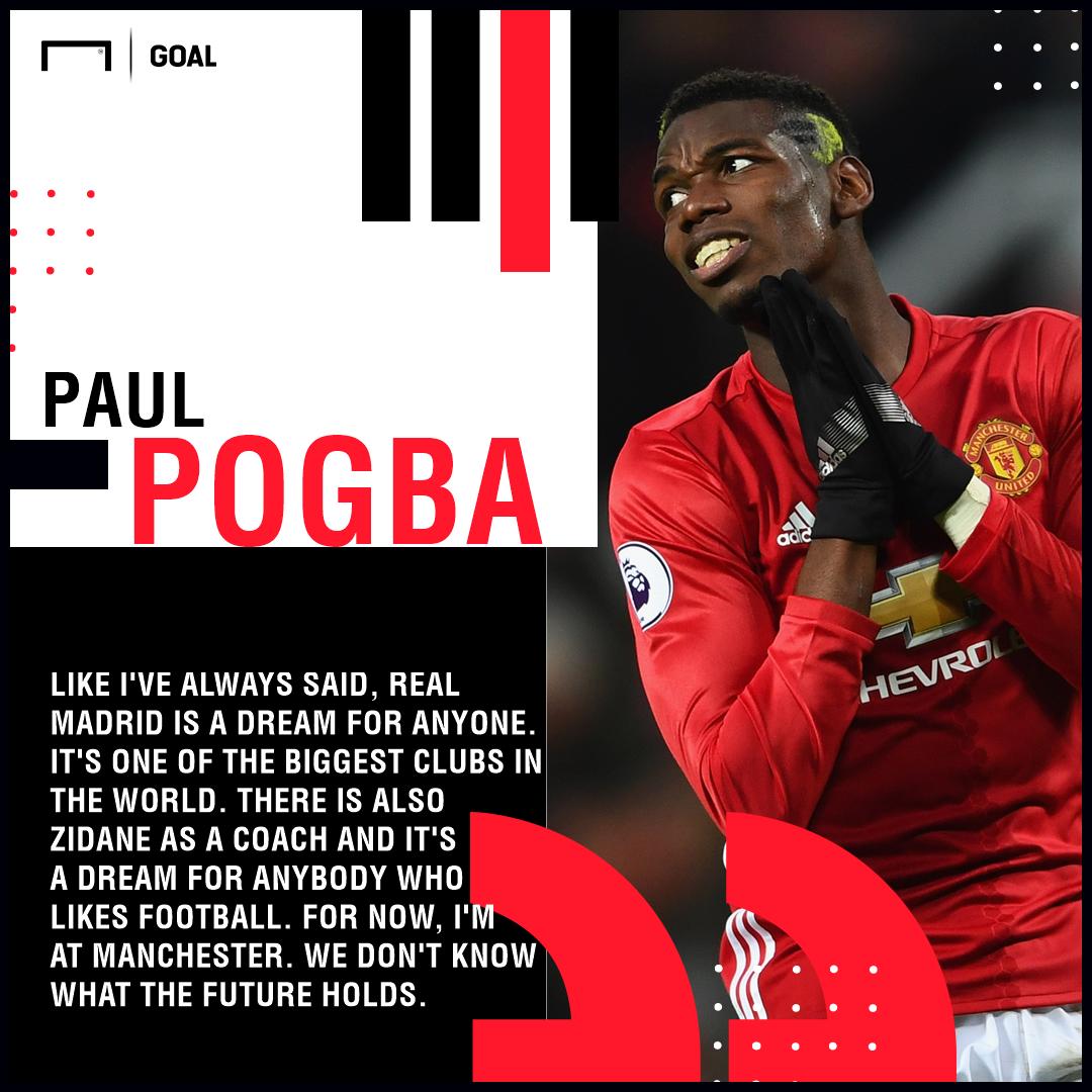 goal's tweet photo. Is Paul Pogba on his way to Real Madrid? 👋 https://t.co/SJhPVoXAjD