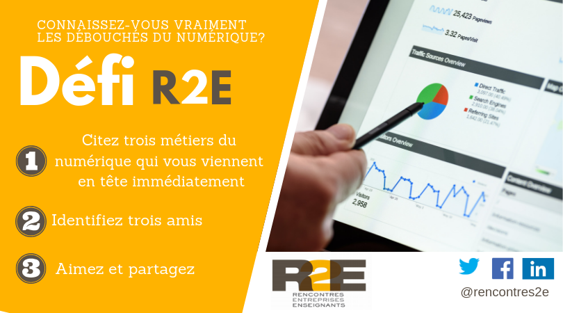 Rencontres2e's tweet photo. Saurez-vous relever ce #defi ?
#numerique #rencontres2e #metiers #enseignement #education #challenge #orientation #entreprise #digital #data https://t.co/5rKnWpgFm9