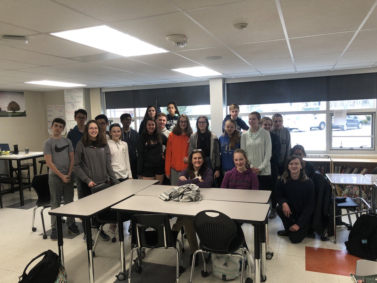 I love my 7/8 bell class.  They are pumped to start our poetry bracket challenge. Such creative and smart thinkers.  #FHSDcares