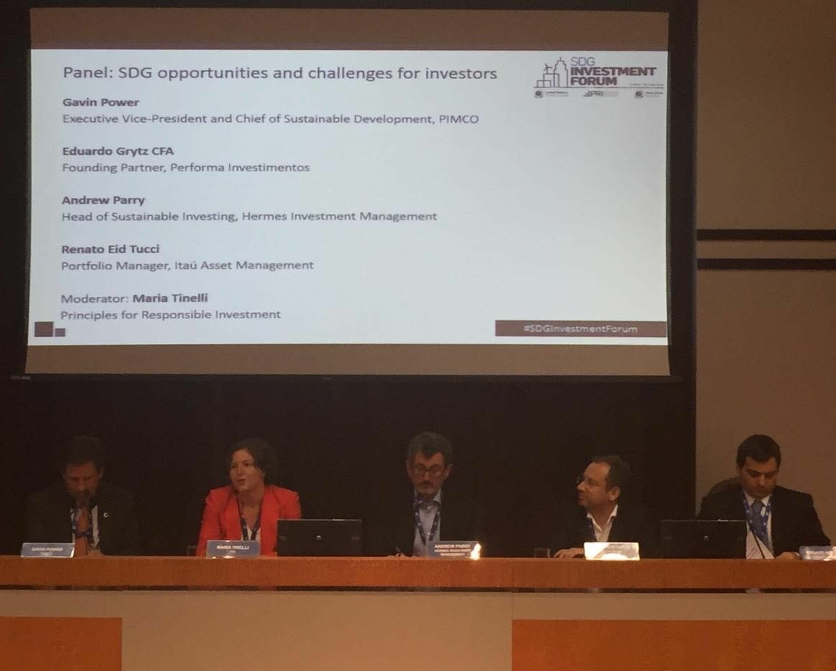 CapriaVC's tweet photo. .@PerformaTweets's Eduardo Grytz sharing insights at the SDG Investment Forum. @PRI_News https://t.co/r1RVmCtJ05
