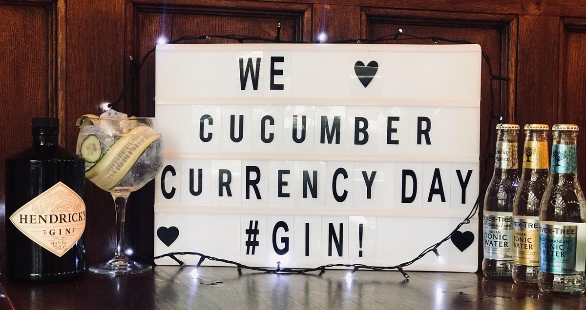 thespringgrove's tweet image. It's #CucumberCurrencyDay ! That means you should download our app #OnTap and claim your virtual cucumber and exchange for a complimentary @HendricksGin  and #FevertreeTonic at your favourite @YoungsPubs