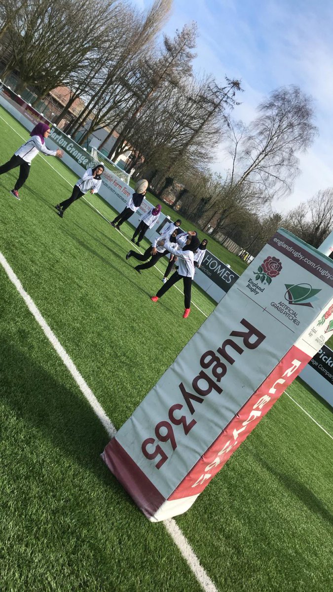 TauheedulGirls's tweet photo. Year 7 and 8 @TauheedulGirls are excited to be at the @NLRugbyUnion Festival at Preston Grasshoppers. @youthSportTrust #WeAreStar @MRS_R0BB #PECatalYST @BwDSGO https://t.co/TElOc5BIs3