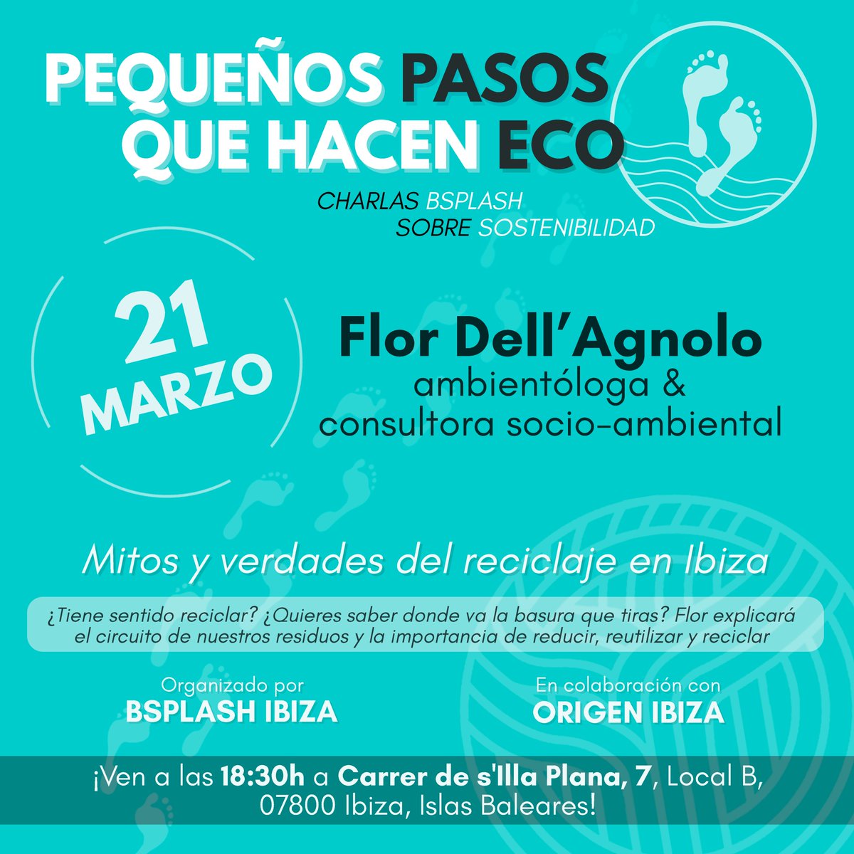 thinkma_world's tweet photo. Mitos y verdades sobre el #reciclaje en #Ibiza ♻️con @flordellagnolo 

📆Jueves 21 marzo

⏰18.30h en 

📍Origen Ibiza. 

¿Vienes a conocer más sobre #reciclar #reusar y #reutilizar? 

Para más información visita nuestra web 🙂 https://t.co/NaKBEnAbrX