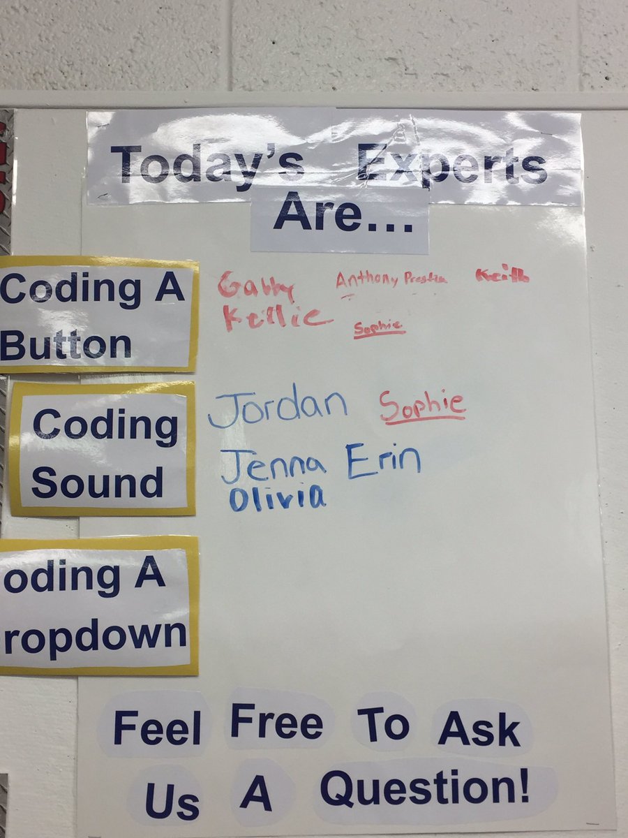 MsSelikoff's tweet photo. New classroom poster! #edchat #studentshelpingstudents #studentvoice #coding #teachcs #poster #classroomposter #computerscience @codeorg @TeachCode @hadip @JamieArgenz https://t.co/DzWDkSXtGE