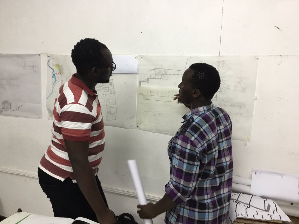 mark_olweny's tweet photo. @FoBEAlumni giving one-on-one crits to @FoBE_UG @besa_fobe students. Thankful https://t.co/PKyYwcNw22