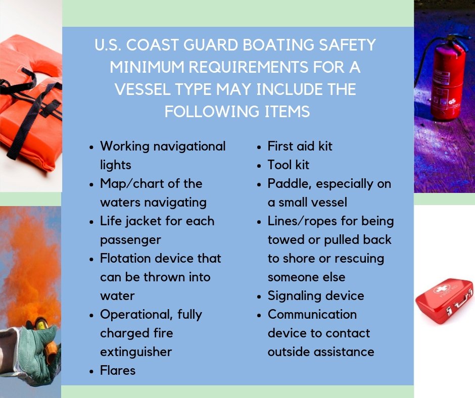 MyFWC's tweet image. A boater should make sure that safety &amp;amp; other related equipment are on their vessel &amp;amp; in good working condition before each outing. USCG boating safety minimum requirements for a vessel type may include a first aid kit, working navigational lights &amp;amp; more. #SpringAboard
