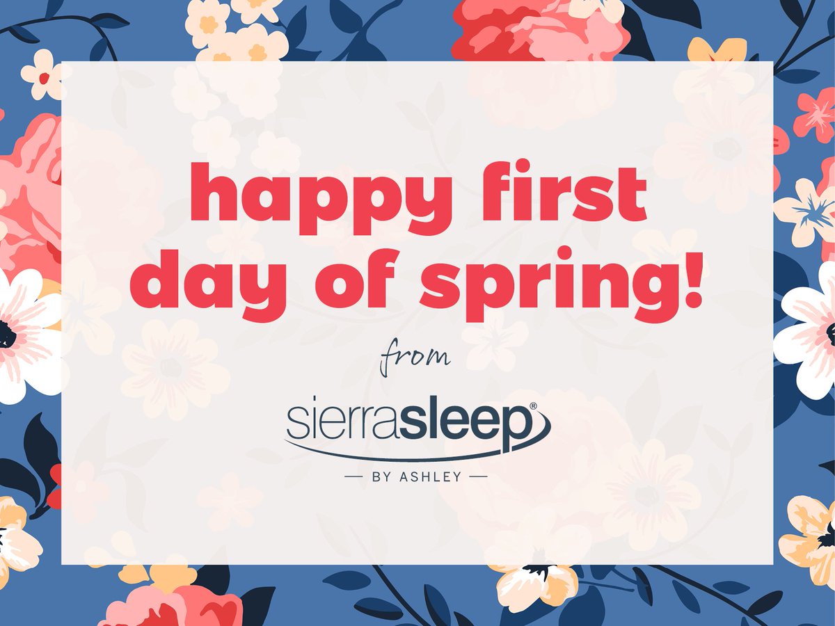 SierraSleep's tweet photo. Happy first day of Spring from #SierraSleep! 🌼 https://t.co/FbnDbzlaSc