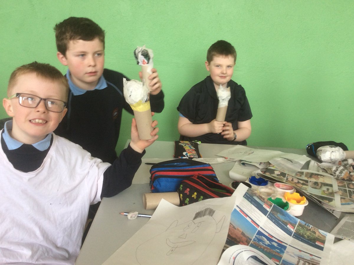 Today in the CRAFTed programme we were designing and making puppets with the artist Mairéad Holohan.